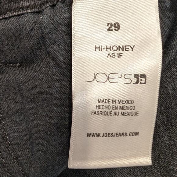Joe's Jeans HiRise Curvy Cropped BootCut Hi Honey Black Denim - SIze 29 - Picture 9 of 9